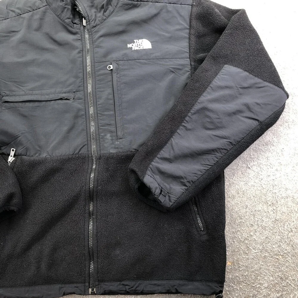 The North Face Jacket Mens Medium Black Fleece Denali Full Zip Outdoor